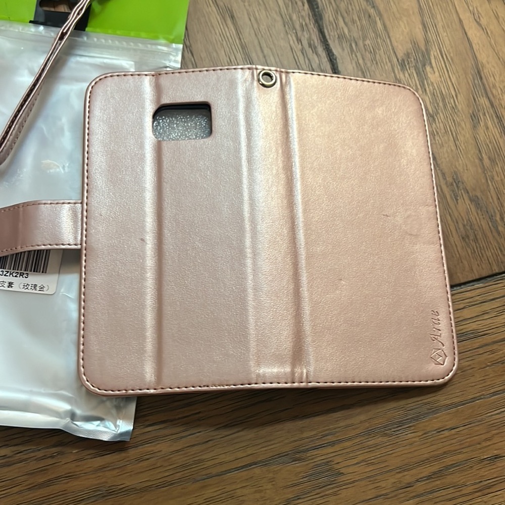 High quality product Mobil phone accessories rose pink has slots for cards & ID - Picture 3 of 6